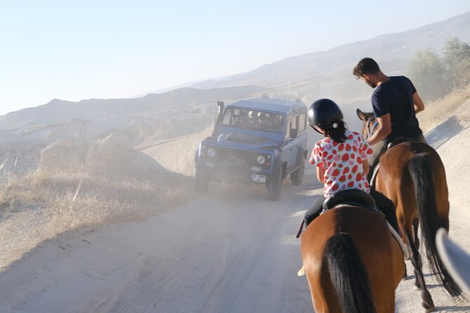 Adventure in Cappadocia Horse Riding Sunset ,Daytime - The ride route: Rose/Red Valley and Sword Valley views