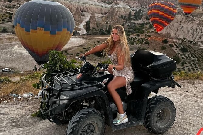Atv tour in Cappadocia - Cavuşin from the valley side: cave houses and rock formations