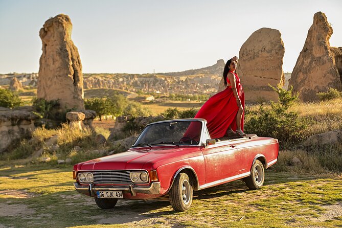 Cappadocia Classic Car Sunset or sunrise - Stop 2 in Goreme National Park: A Real Balloon Take-Off Photo Window