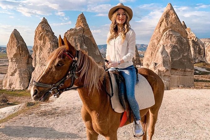 Cappadocia Horse Riding Experience Sunrise Sunset Daytime - Route highlights: Red Valley and getting the views without rushing