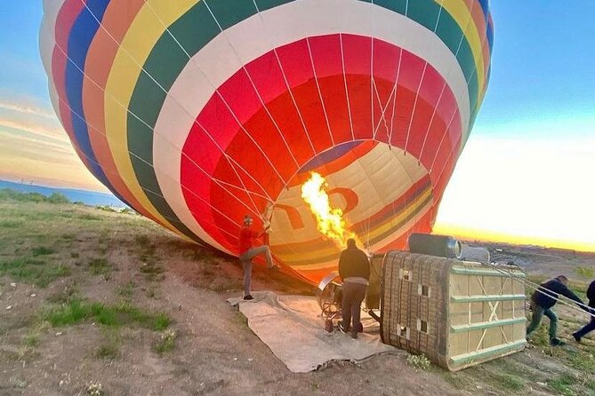 Cappadocia Hot Air Balloon 1 of 4 Valleys - Non-alcoholic champagne after landing: the classic balloon wrap-up
