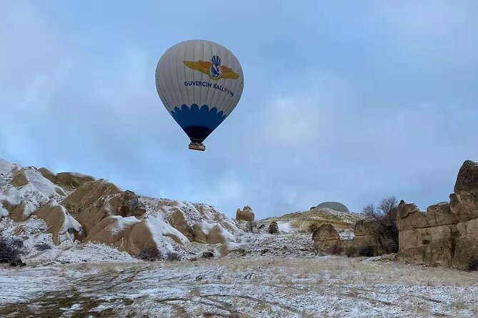 Cappadocia Hot Air Balloon Ride – First Flight in Göreme - Flying over Göreme National Park and the fairy chimneys near Uchisar