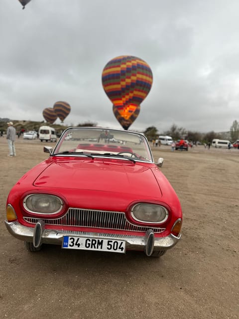 Cappadocia: Hot Air Balloon Watching Tour with Classic Car - Photo tips that fit this exact timing
