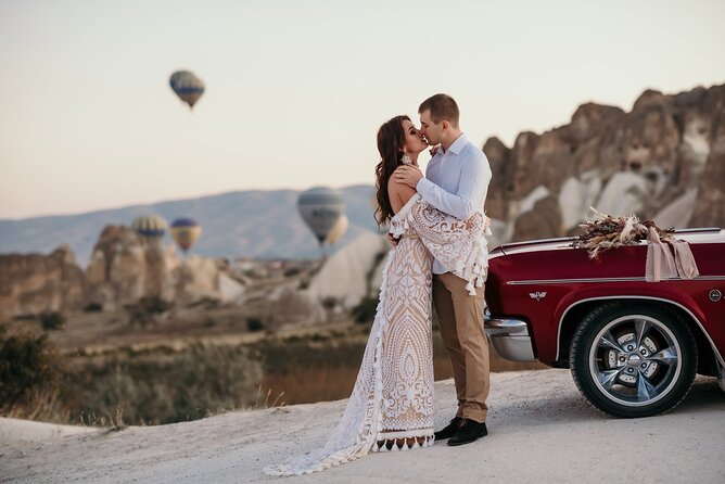 Cappadocia Photo Shoot - What’s included: transfers, private photographer, flying dress, and classic car