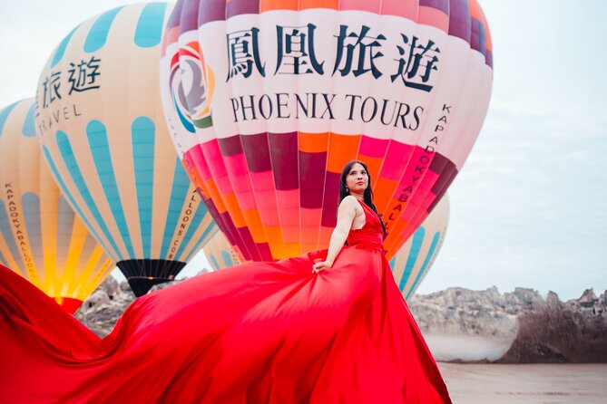 Cappadocia Photoshoot with Flying Dress & Instagram Reels - Flying dress photos in Cappadocia: what the experience feels like