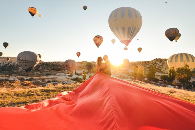 Cappadocia Private Flying Dress & Hot Air Balloon Photoshoot - Photo Package: Edited Photos Plus the Raw Files
