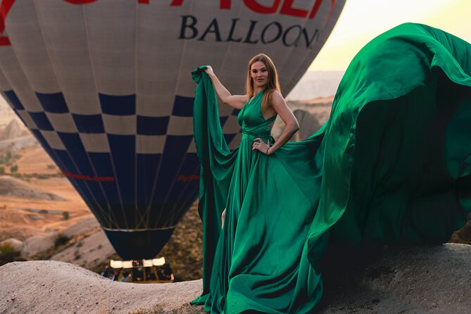Cappadocia Private Photo Shoot with Flying Dress & Hotel Pickup - What’s Not Included: Props, Horses, and the Carpet Store
