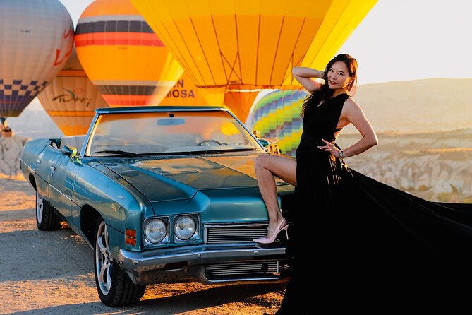 Cappadocia Private Photo Shoot with Flying Dress & Vintage Car - Key highlights you should know