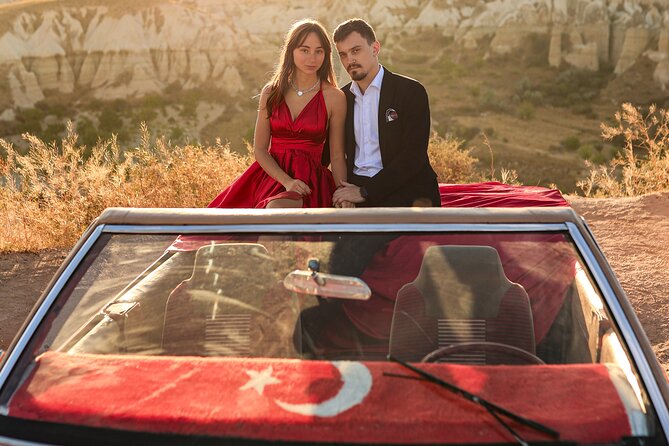 Cappadocia Private Photo Shoot with Flying Dress & Vintage Car - Photo-Forward Itinerary: What Each Moment Feels Like