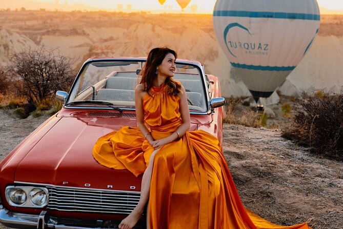 Cappadocia Private Photo Shoot with Flying Dress & Vintage Car - Price and Value: What $355.04 Really Buys