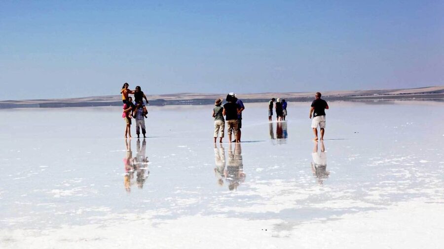 Cappadocia: Salt Lake and Underground Cities with Lunch - Lake Tuz (Tuz Gölü) at sunset: salt rocks, pink-orange light, and timing