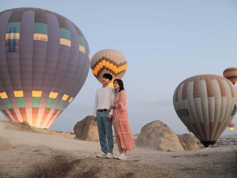 Cappadocia Sunrise or Sunset Photoshoot - Optional Extras: Flying Dress, Classic Car, and Hair/Makeup