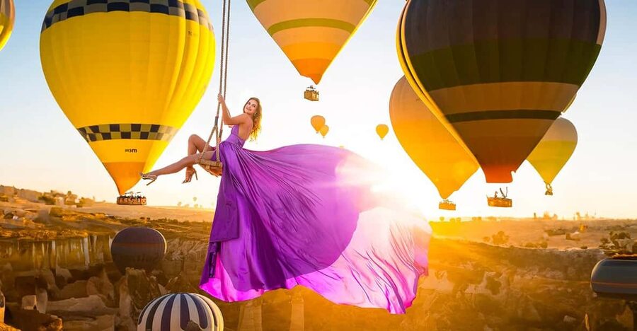 Cappadocia: Taking photo with Swing at hot air balloon view - My Booking Checklist: Make the Session Work for You