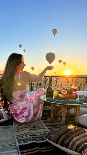 Cappadocia: Terrace Photo Spot With Balloon Flight View - The sunrise + balloon timing is the whole point