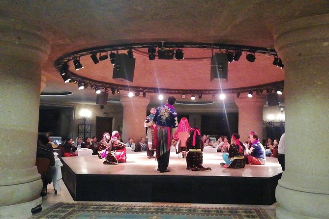 Cappadocia Turkish Night Show in Cave Restaurant - The dance lineup: belly dance, folk costumes, wedding energy, and live music