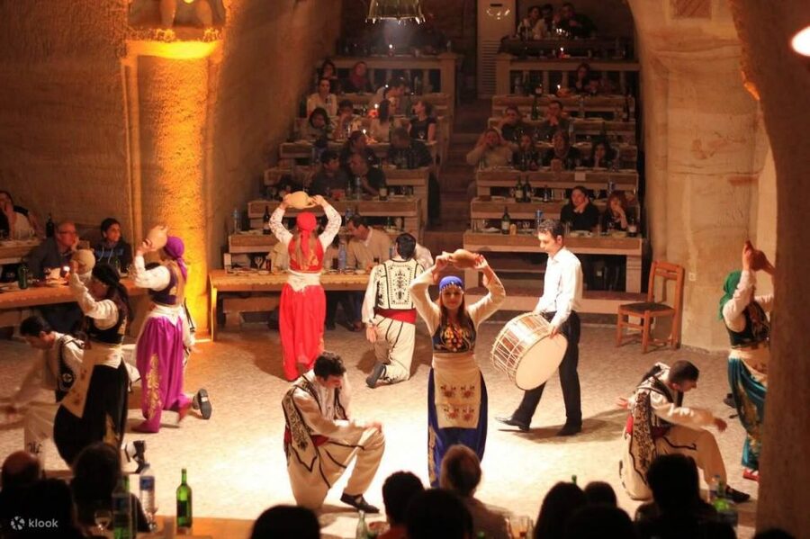 Cappadocia: Turkish Night Unlimited Drinks & Optional Meal - Inside the Venue: Carpets, Lanterns, and the View Reality