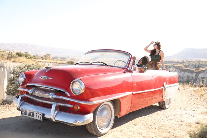 Classic Car Tour in Cappadocia Sunrise/Sunset - Sunrise itinerary: balloon takeoff point, Rose Valley, and Love Valley