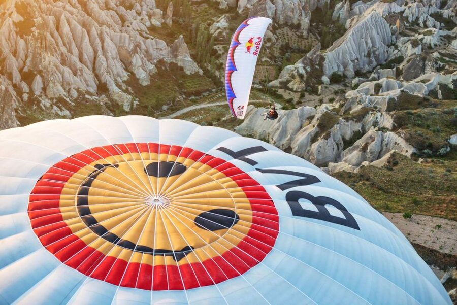 From Urgüp/Göreme: Cappadocia Tandem Paragliding & Transfer - The flight itself: valleys, villages, and fairy chimneys from above