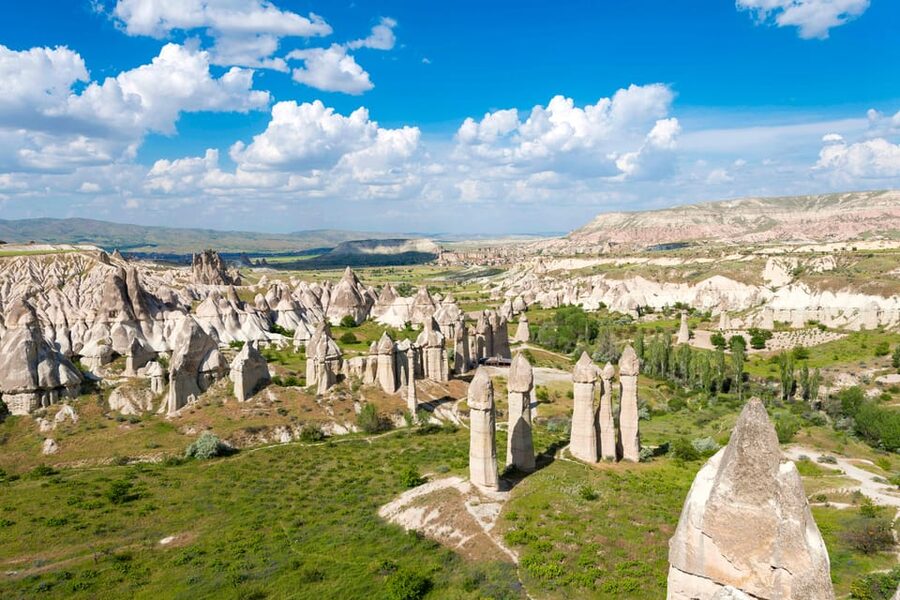 Göreme: Cappadocia Green Tour with Underground & Lunch - Pigeon Valley (Güvercinlik): carved pigeon houses and a great photo finish