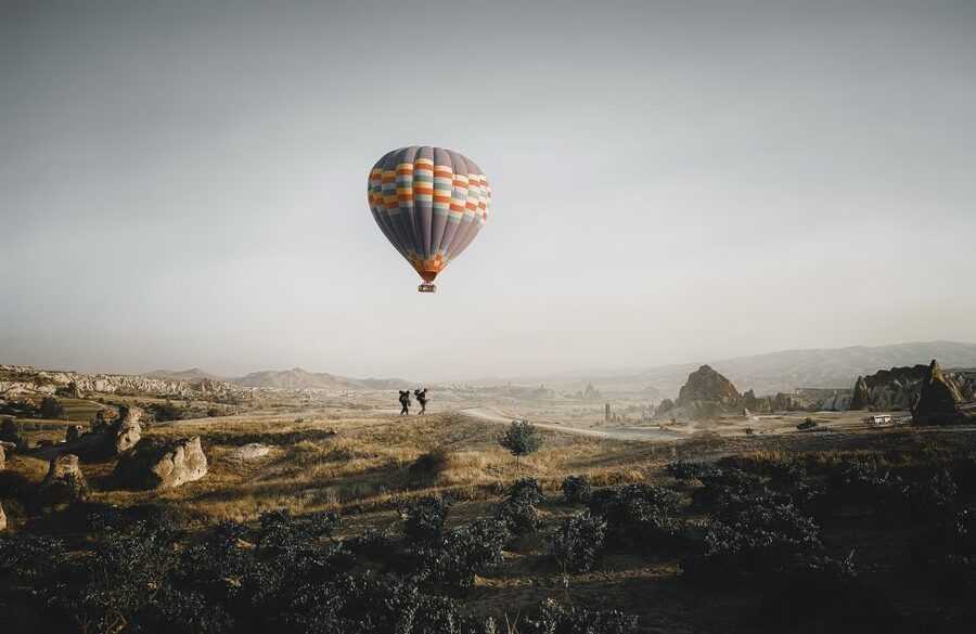 Hot air balloons in Goreme red valley - Should You Book This Göreme Red Valley Balloon Ride?