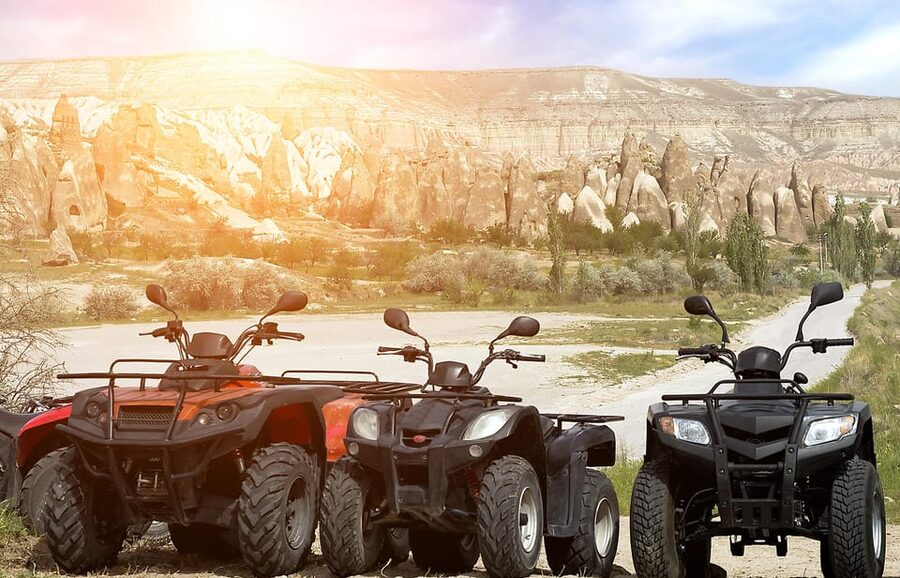 Quad Bike Safari Cappadocia - Red and Rose Valley panorama: the sunset payoff